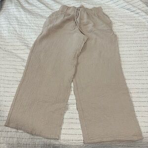 Wide-leg Gauze Pants 🤎